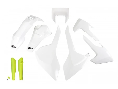 Kit complet plastice UFO (FULL KIT) HUSQVARNA TX/TE/FE 17-19 Z culoare OEM (Alb) (HU621E999W) | HUKIT621F999W