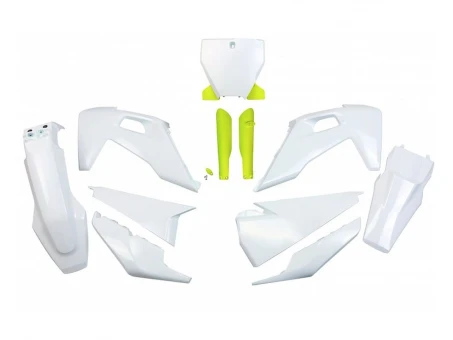 Kit complet plastice UFO (FULL KIT) HUSQVARNA TC 125/250 19-22, FC 250/350/450 19-22 culoare OEM (Alb) (HU622E999) | HUKIT622F999
