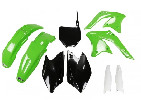 Kit complet plastice UFO (FULL KIT) KAWASAKI KXF 250 08 culoare OEM (Verde/Negru) (KA210E999) | KAKIT210F999