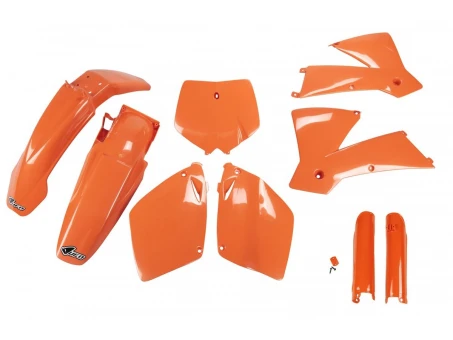 Kit complet plastice UFO (FULL KIT) KTM SX-SXF 01-02 culoare Portocaliu (KT501E127) | KTKIT501F127