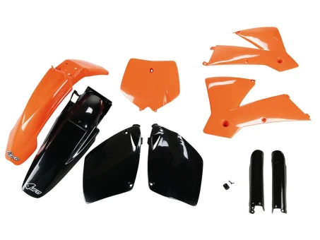 Kit complet plastice UFO (FULL KIT) KTM SX-SXF 01-02 culoare OEM (Portocaliu/Negru) (KT501E999) | KTKIT501F999
