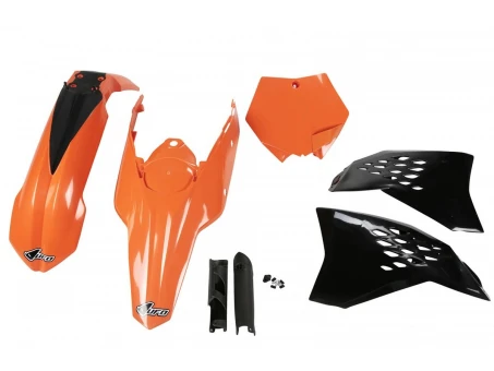 Kit complet plastice UFO (FULL KIT) KTM SX/SXF 07-10 culoare OEM (Portocaliu/Negru) (KT506E999) | KTKIT506F999