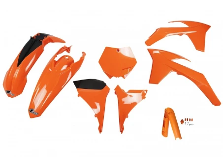 Kit complet plastice UFO (FULL KIT) KTM SXF 11-12, SX 12 culoare Portocaliu (KT510E127) | KTKIT510F127