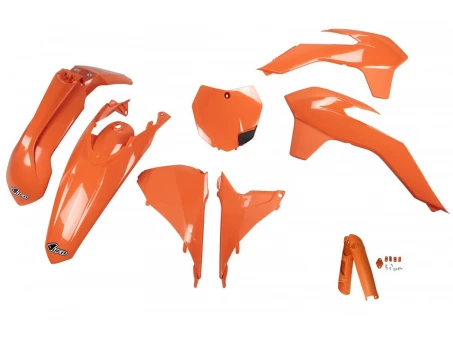 Kit complet plastice UFO (FULL KIT) KTM SX/SXF 13-15, SX 250 16, culoare Portocaliu | KTKIT515F127