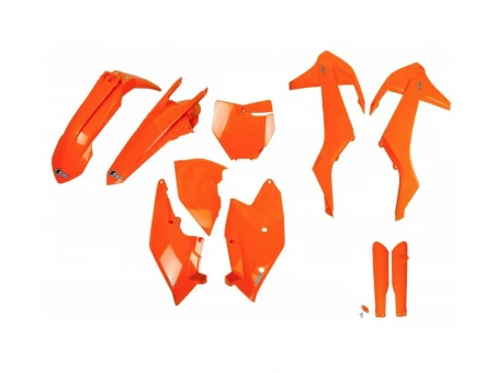 Kit complet plastice UFO (FULL KIT) KTM SX/SXF 16-18 ( cu exceptia SX 250 16) culoare Portocaliu (KT517E127) | KTKIT517F127