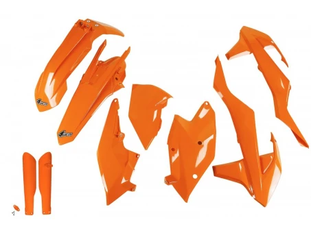Kit complet plastice UFO (FULL KIT) KTM EXC/EXC-F TPI 17-19, culoare Portocaliu (KT518E127) | KTKIT518F127