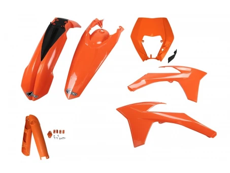 Kit complet plastice UFO (FULL KIT) KTM EXC/EXC-F 12-13 culoare Portocaliu (KT521E127) | KTKIT521F127