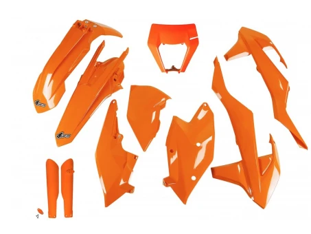 Kit complet plastice UFO (FULL KIT) KTM EXC/EXC-F TPI 17-19 Z culoare Portocaliu (KT523E127) | KTKIT523F127