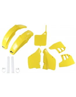 Kit complet plastice UFO (FULL KIT) SUZUKI RM 250 '89-'91 culoare OEM (Galben) (SU398E999)