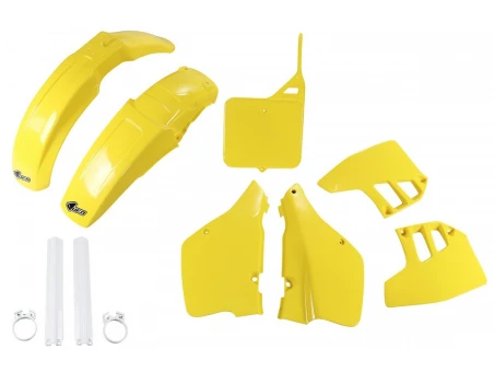 Kit complet plastice UFO (FULL KIT) SUZUKI RM 250 89-91 culoare OEM (Galben) (SU398E999) | SUKIT398F999