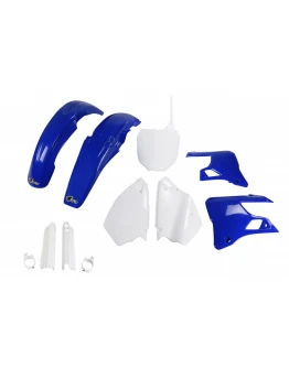 Kit complet plastice UFO (FULL KIT) YAMAHA YZ 125 '00-'01, YZ 250 '00-'01 culoare OEM (Alb/Albastru) (YA300E999)