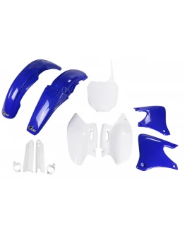 Kit complet plastice UFO (FULL KIT) YAMAHA YZF 250 '01-'02 culoare OEM (Alb/Albastru) (YA303E999)