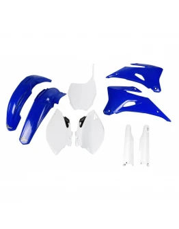 Kit complet plastice UFO (FULL KIT) YAMAHA YZF 250 '06-'09, YZF 450 '06-'09 culoare OEM (Alb/Albastru) (YA305E999)
