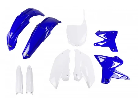 Kit complet plastice UFO (FULL KIT) YAMAHA YZ 125 / 250 02-14 RESTYLING culoare OEM (Albastru/Alb) (YA312E999) | YAKIT312F999