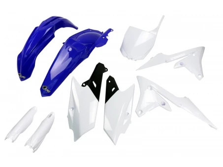 Kit complet plastice UFO (FULL KIT) YAMAHA YZF 250 14-18, YZF 450 14-17 culoare OEM (Albastru/Alb) (YA318E999) | YAKIT318F999