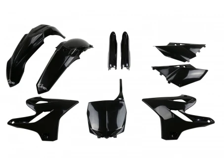Kit complet plastice UFO (FULL KIT) YAMAHA YZ 125 15-21, YZ 250 15-21 culoare Negru (YA319E001) | YAKIT319F001