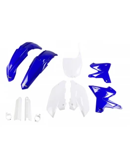 Kit complet plastice UFO (FULL KIT) YAMAHA YZ 125 / 250 '08-'14 RESTYLING culoare OEM (Albastru Alb)
