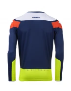Tricou Kenny Racing Cross/Enduro Model Force Spring/Summer - Albastru/Alb/Portocaliu/Galben