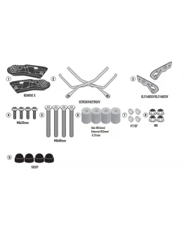 Suport pentru genți laterale KAPPA - montare rapida REMOVE-X KAWASAKI Z 650 RS '22-'24