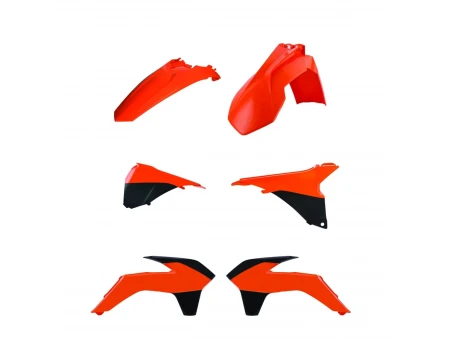 Kit plastice POLISPORT - KTM EXC/EXC-F '14-'16 - Portocaliu Negru