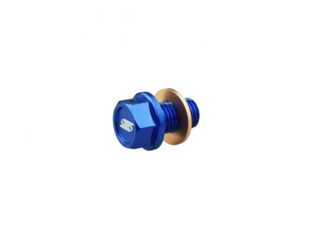 Capac scurgere ulei cu magnet SCAR KTM SX / SXF / EXCF, HUSQVARNA TC / TX / FE / FX, GAS GAS MC / EC / EX - Albastru | MODP500BL