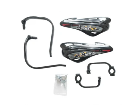 Set handguard ACCEL prindere universala in 2 puncte (ALU-negru, plastic-negru) | HGS10BK/BK