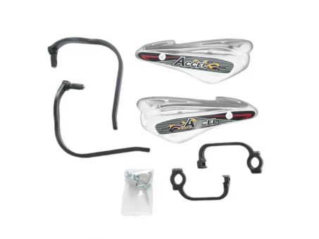 Set handguard ACCEL prindere universala in 2 puncte (ALU-negru, plastic-alb) | HGS10BK/WH