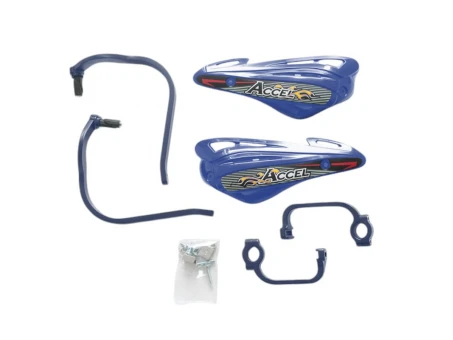 Set handguard ACCEL prindere universala in 2 puncte (ALU-albastru plastic-albastru) | HGS10BL/BL