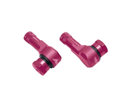 Set 2 ventile 90 grade culoare rosu (VC-02RD) | VC02RD
