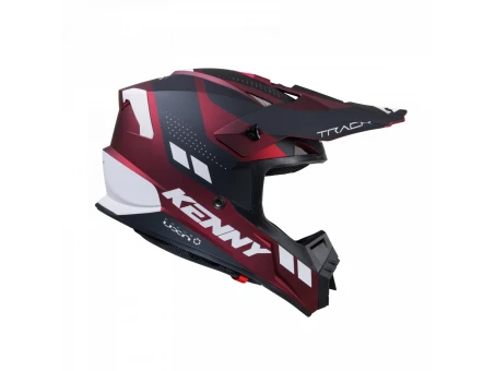 Casca Cross/Enduro Kenny Racing Track Graphic - Negru/Rosu/Alb mat