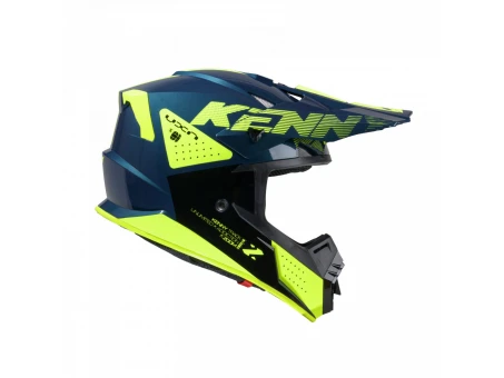 Casca Cross/Enduro Kenny Racing Track Graphic - Albastru/Galben