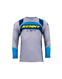 Tricou Kenny Racing Track Kid/Junior Acid - Albastru,Gri,Galben