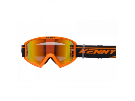 Ochelari Off Road Kenny Racing Track+Orange - Portocaliu/Negru cu lentila rosie