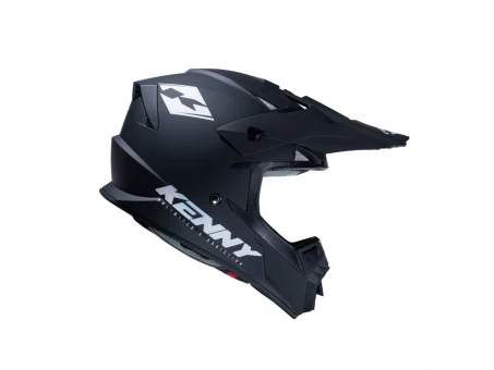 Casca Cross/Enduro Kenny Racing Track Solid Matt Black Holographic - Negru/Gri mat