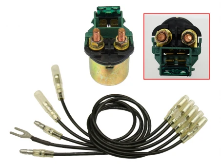 Releu pornire BRONCO universal (30A) rotund (cu siguranta) | AT-01099