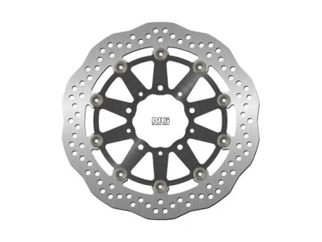 Disc frana fata NG -  KAWASAKI ER6 F/N, ZX 10R 04-15, ZX6R 05-16, KLE 650 VERSYS 07-15, Z 750 (300X80X5MM) (5X10,MM) WAVE flotant (centru aluminiu,CZARNY) | NG1056XG