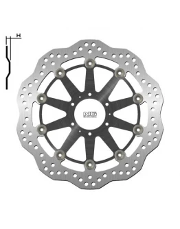 Disc frana fata NG -  HONDA XL 1000V 99-13, VFR CROSSRUNNER 800 '11-14 (296X62X5MM) (6X6,5MM) WAVE flotant (centru aluminiu)
