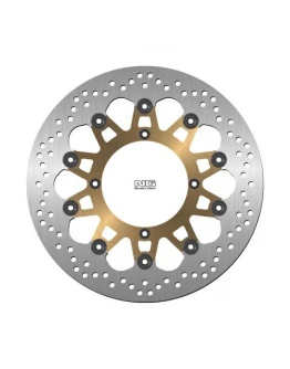 Disc frana fata NG -  HUSQVARNA NOX570 '01-03, SM510/610 '05-10, SMR630 '05-13 (320X120X5MM) (4X8,5MM) flotant (centru aluminiu)