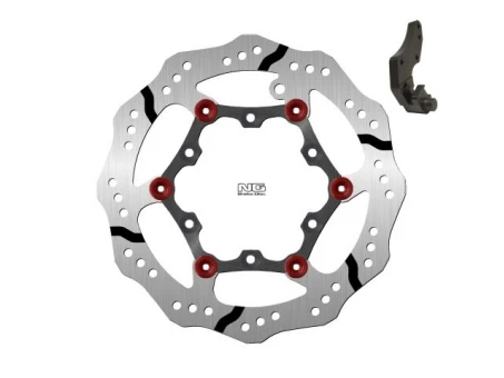 Disc frana fata NG -  GAS GAS EC 125/200/250/300 99-15 (270X108X3MM) (6X6,5MM) WAVE flotant cu adaptor | NG1738XBHK09