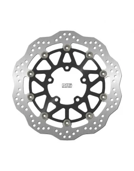 Disc frana fata NG -  KAWASAKI ZX-6R 636 '16-20 (310X80X5MM) (5X10,5MM) WAVE flotant (centru aluminiu)