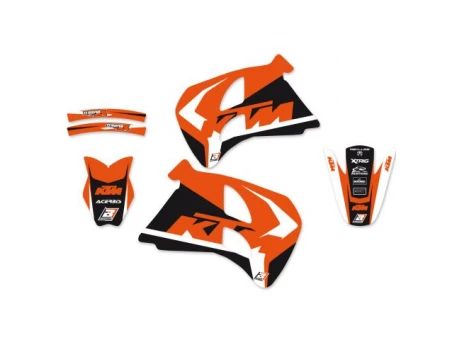 Kit grafic BLACKBIRD KTM 2T '93-'97 (2 STROKE ALL MODELS) DREAM 4 culoare Portocaliu Alb Negru