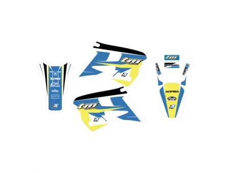 Kit grafic BLACKBIRD TM 2T/4T '99-'03 DREAM 4 culoare Albastru Alb Galben