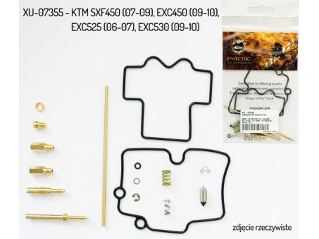 PSYCHIC ZESTAW NAPRAWCZY GAŹNIKA KTM SXF 450 07-12, EXC 450 07-11, EXC 525 06-07, EXC 530 09-11 (26-1520) (NA 1 GAŹNIK)(DYSZE 188/180/42/85) | XU-07355