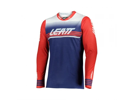 Tricou Leatt Moto 5.5 Ultraweld Jersey Royal - Albastru/Rosu