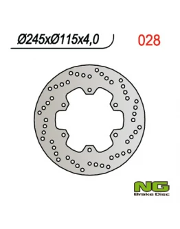 Disc frana spate NG - DUCATI ST2 '97-'04, ST4 '03-06, MONSTER 620 '01-06, YAMAHA MAJESTY 250 '96-'08 (245X115X4MM) (6X8,5MM)