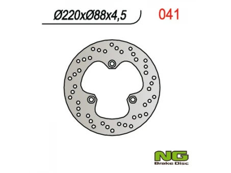Disc frana spate NG - HONDA CBR 500/600F 87-90, VFR 400 86-88, NSR 400 85-91, 06-07, CBR 400RR 87-90, (220x88x4,5MM) (3X10,5MM) | NG041