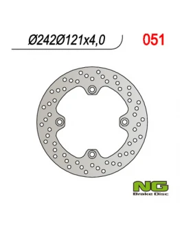 Disc frana fata NG -  SUZUKI DR 600 '85-'89 (242X121X4) (4X10,5MM)