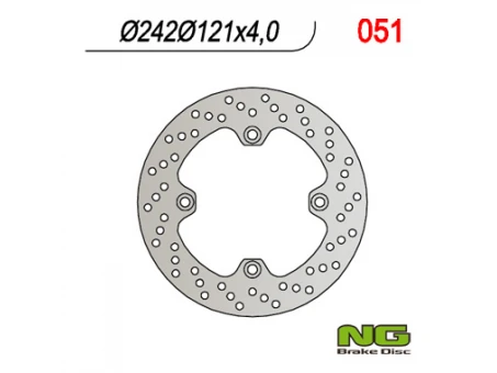 Disc frana fata NG -  SUZUKI DR 600 85-89 (242X121X4) (4X10,5MM) | NG051