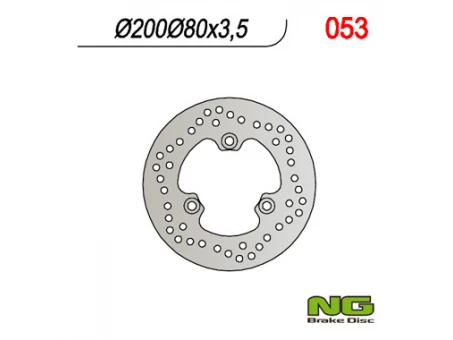 Disc frana fata NG -  KAWASAKI QUAD KLF 220/300/400, KVF 300/400 (200X80X3,5) | NG053