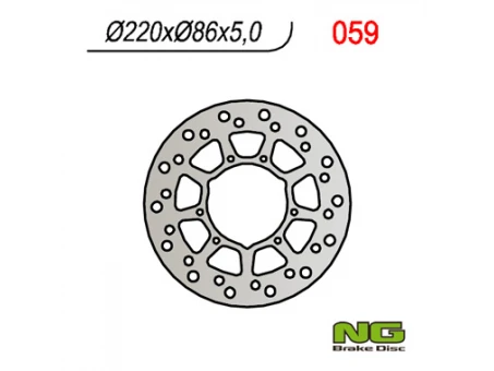 Disc frana spate NG - YAMAHA XT 600 E 95-03, XTZ 660 91-94 (220X86X4,5) | NG059